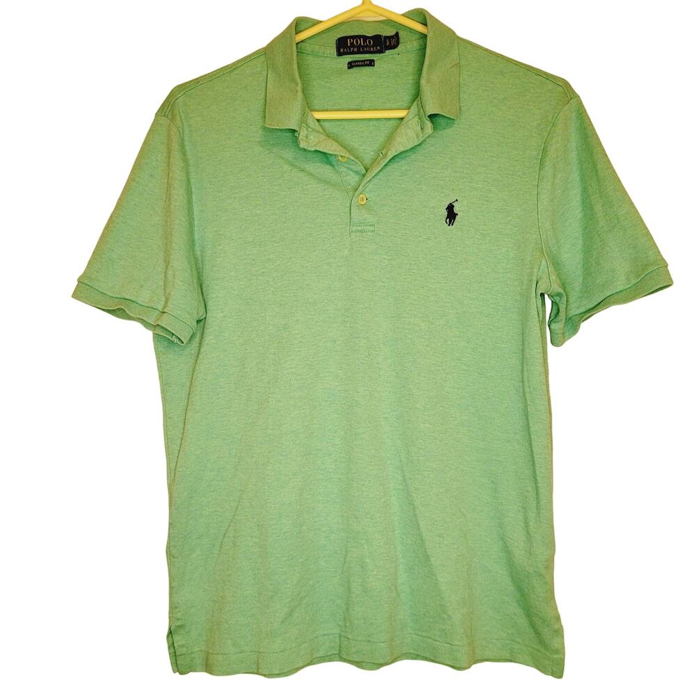 Polo Ralph Lauren green classic fit 100% cotton polo shirt Size Sm Preppy Golf